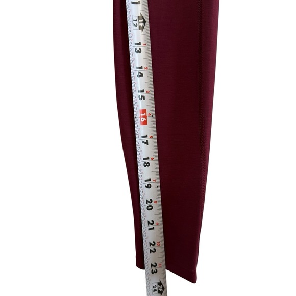 Doverist The Cut Out Leggings NEW 31" Burgundy Red W02C3101 Size 2 Or Small #443 - Picture 4 of 10